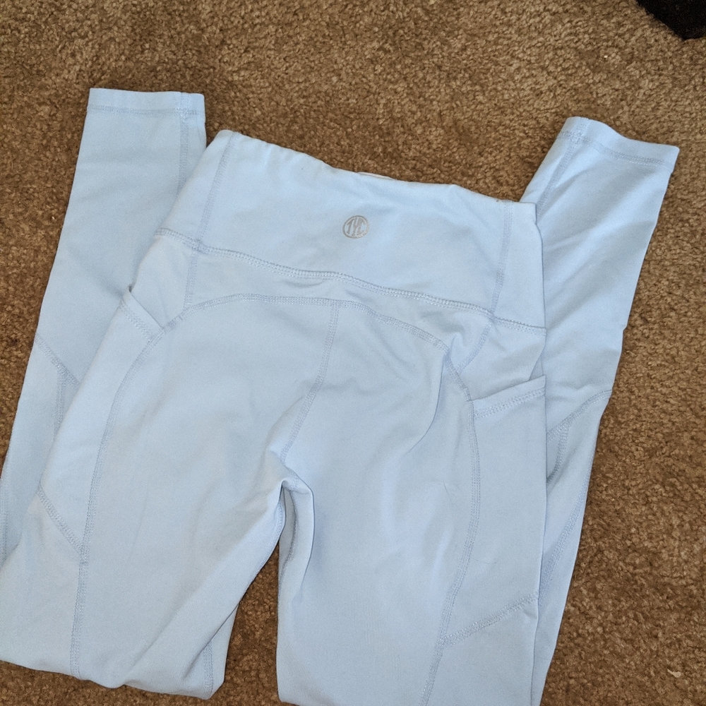 XXS Sky Blue Heart Booty Leggings